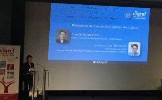 Image Alain Bensoussan présentation Livre blanc Cigref Intelligence artificielle