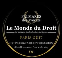 Trophée d'or Le Monde du Droit 2017 Technologies de l'information